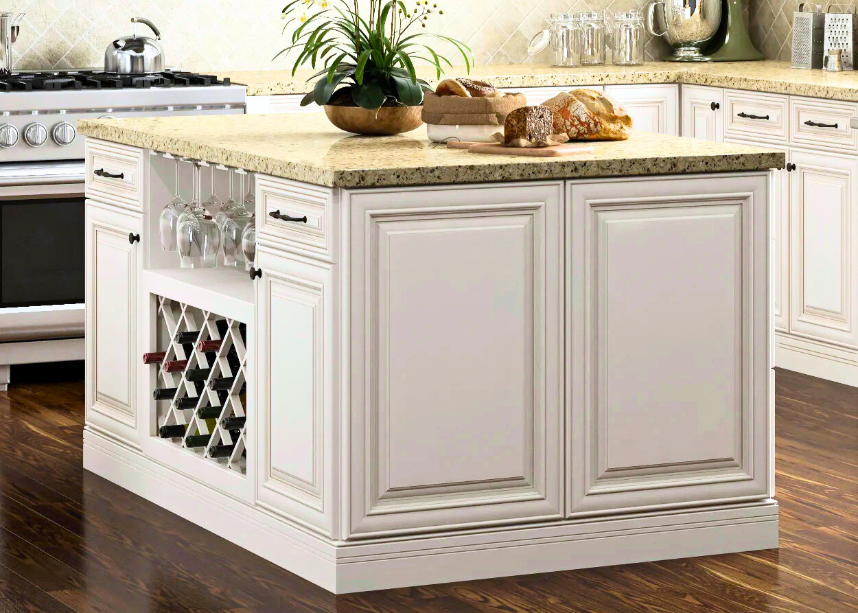 Shaker Antique White Counter